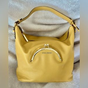 Steve Madden mustard yellow hobo bag.